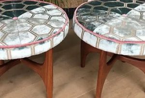 Patterned foot stools
